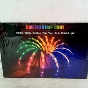 NIB $35 Vibrant Multicolor LED Strip Flexible Ribbon Structure Light